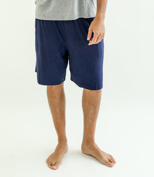 Mens linen sleep online shorts